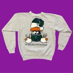 90s Opus “Incompatible With Mornings” Sweatshirt